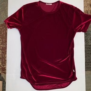 Velour velvet extended tee